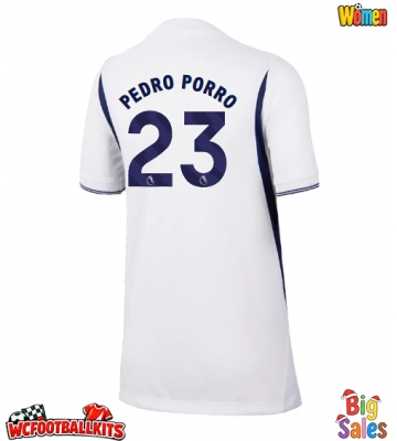 Tottenham Hotspur Pedro Porro #23 Replica Home Stadium Shirt for Women 2026-27 Short Sleeve